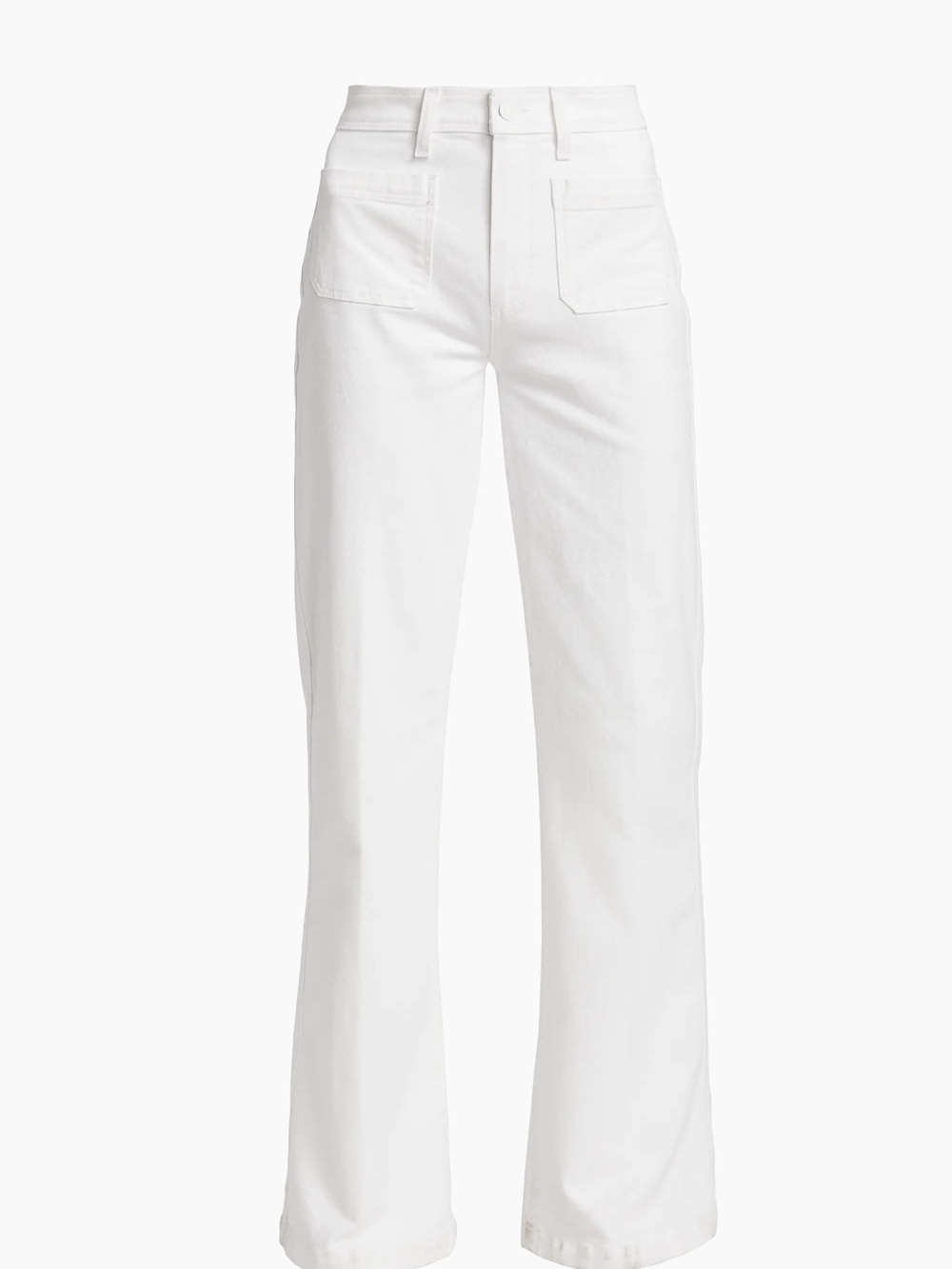PAIGE White Wide Leg Jeans - Picture 4 of 8